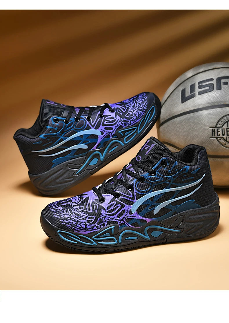 Men’s Autumn Basketball Sneakers | Warm Outdoor Fashion Anti-Slip Training Shoes