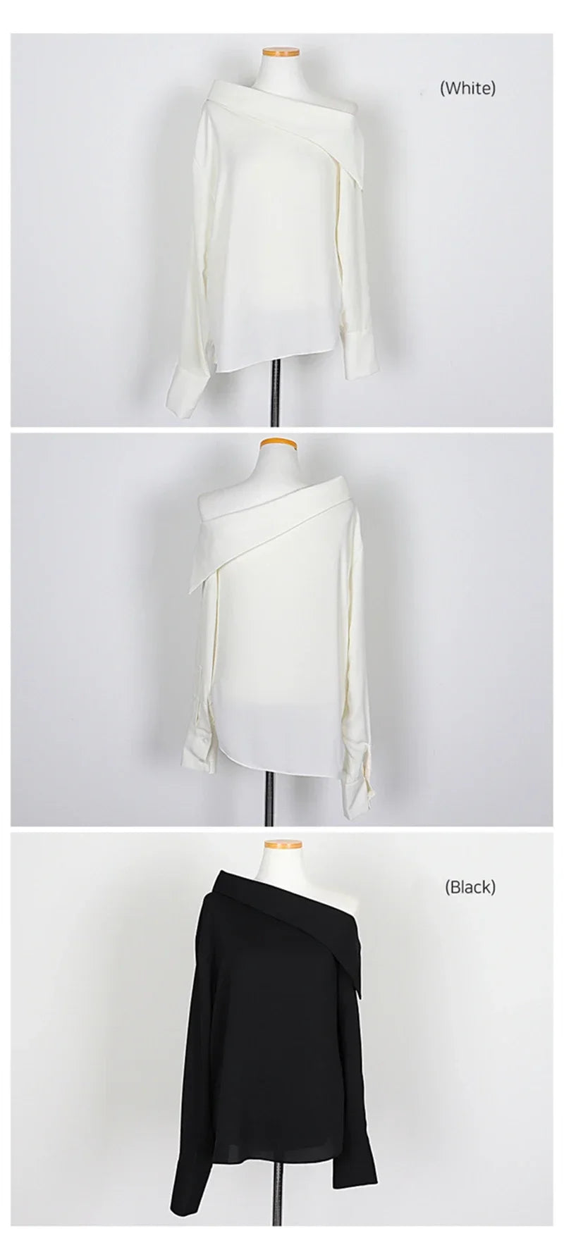 Spring Summer Women’s Off Shoulder Long Sleeve Casual Top