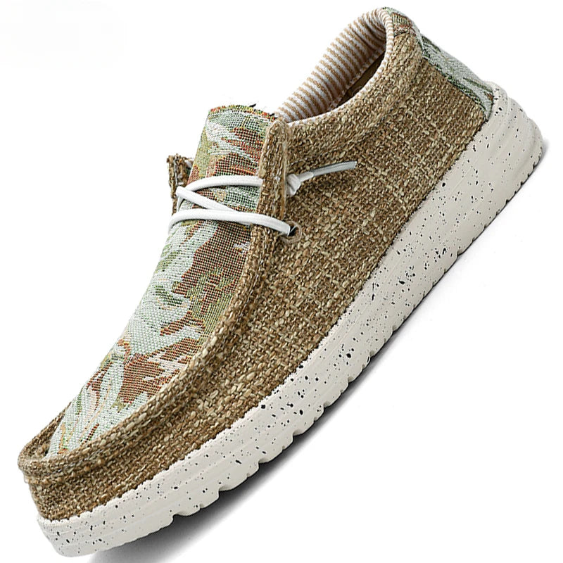 Men's Canvas Shoes Sneakers Outdoor Men Canvas Loafers Designer Graffiti Men vulcanized Flat Men Walking Moccasins Men Sneakers