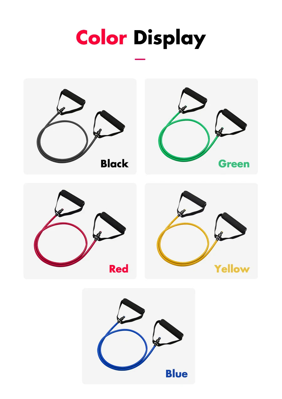 Exercise Resistance Bands Set for Strength Training at Home