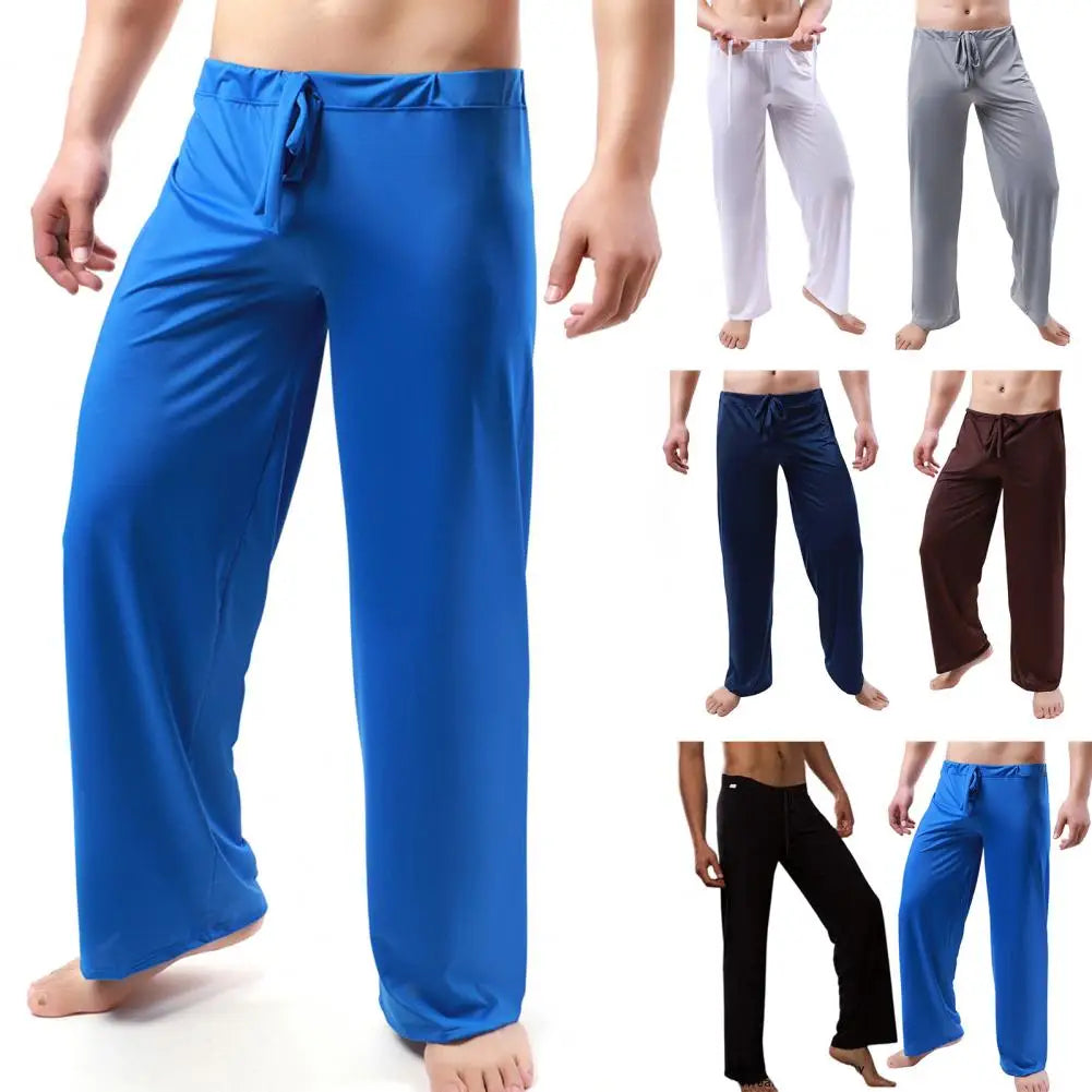 Men Sweatpants Trendy Soft Pajama Pants For Men Quick Dry Straight Full Length Men Gym Pants Men Clothing