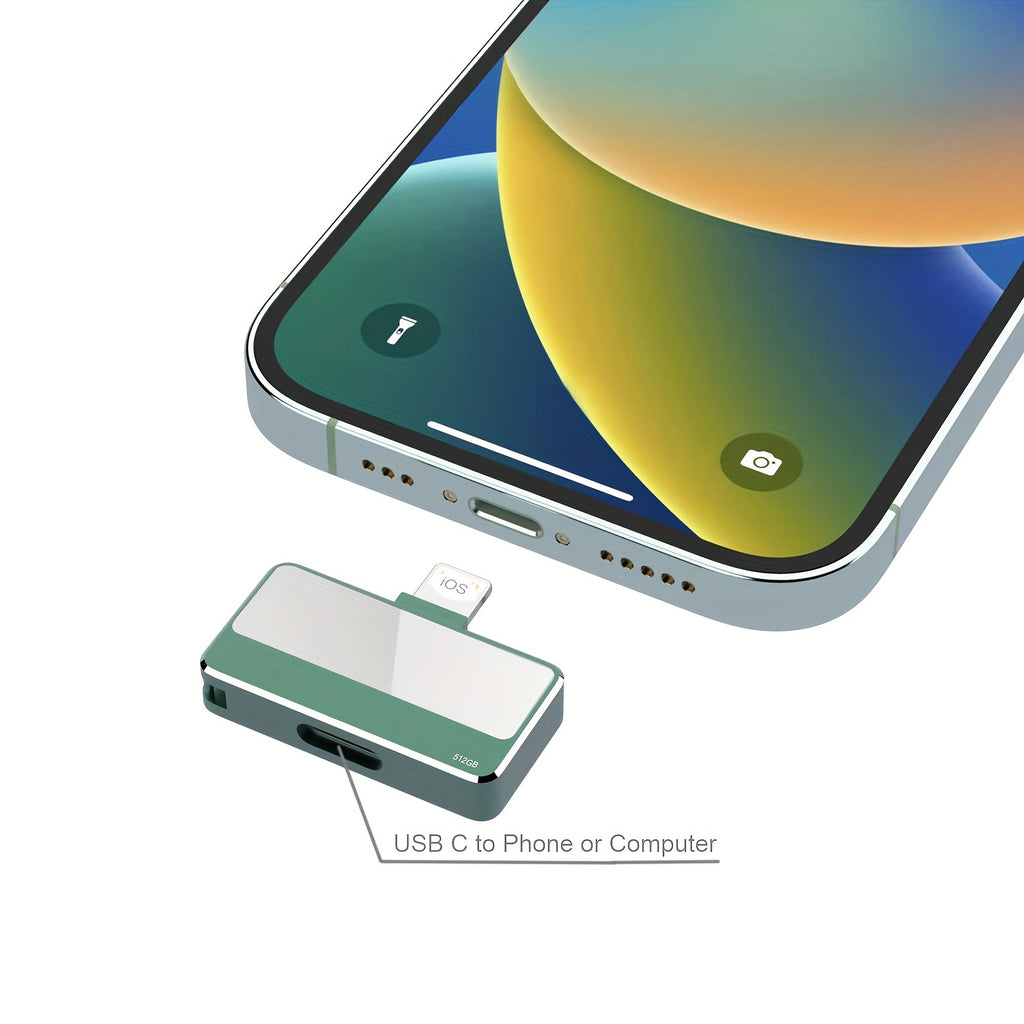 Flash Drive 512GB For I-Phone USB Thumb Drive Photo Stick External Data Storage Memory Stick Compatible I-Phone Android USB C Pad Pro Tablets Mac Computers 512GB Green - trendingshoping.com