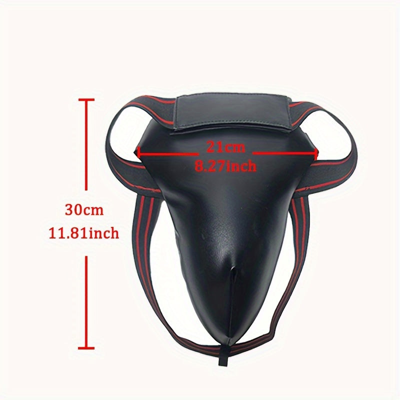 Mens Supreme Boxing Groin Guard - Quick-Adjust Premium PU Leather for Unmatched Protection and Intense Training Comfort