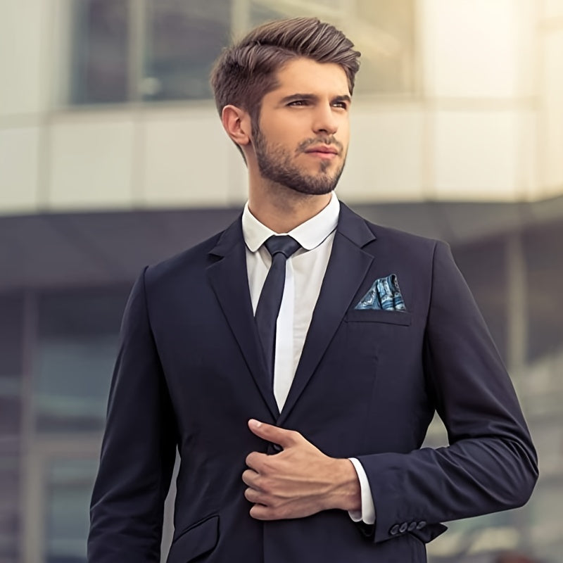 24 Pieces Soft Colored Mens Pocket Squares Assorted Handkerchiefs for Wedding Party, Ideal Choice for Gifts