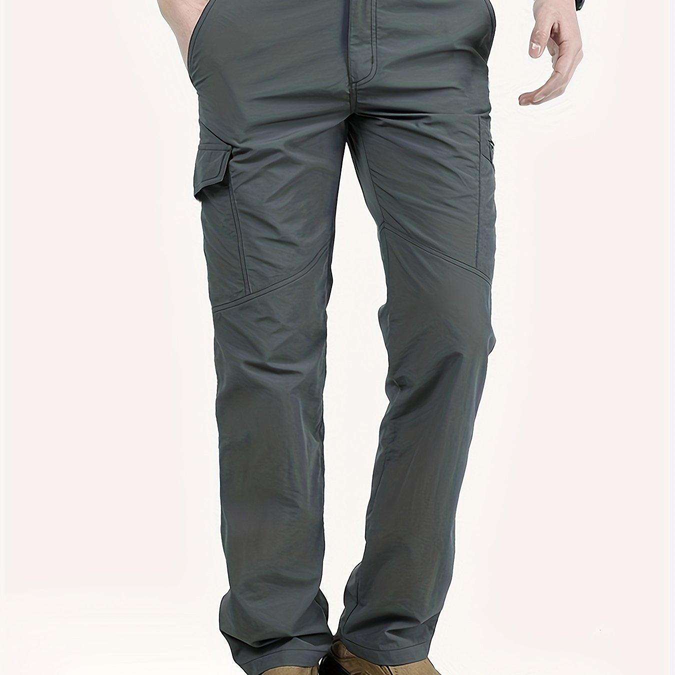 Men's Summer Trousers - Lightweight, Breathable, Ventilated Multi-Pocket Pants for Outdoor, Travel & Casual Wear