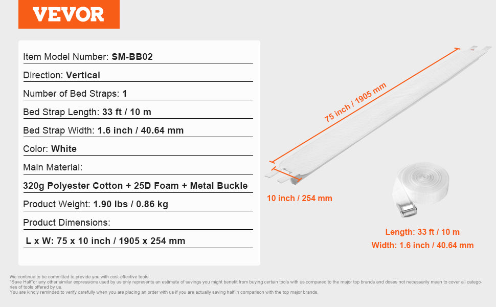 SucceBuy Bed Bridge Mattress Connector for Adjustable Bed Mattress Gap Filler with Heavy Duty Metal Buckle Strap 25D Memory Foam - trendingshoping.com