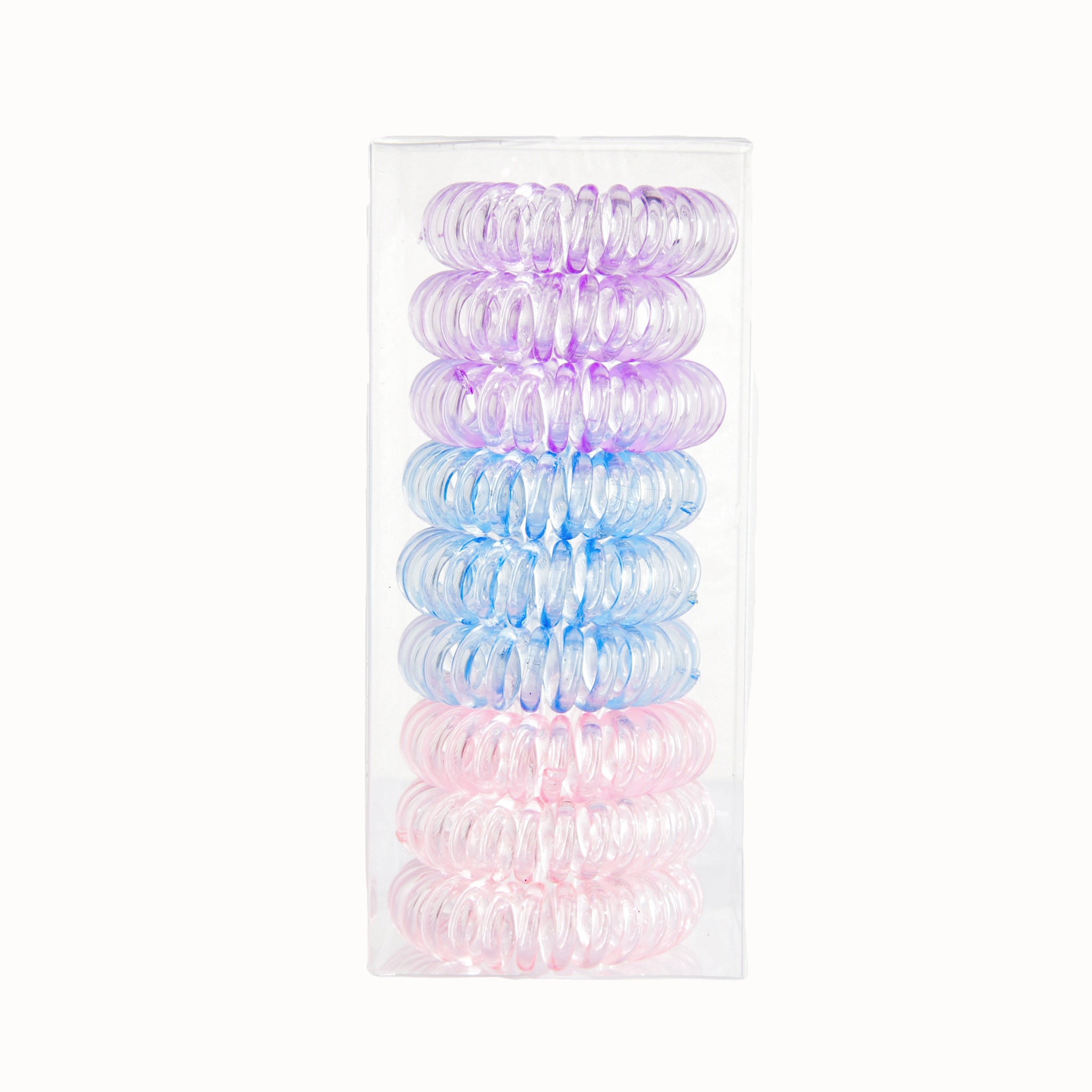 9 Pcs Spiral Hair Ties No Crease, Coil Hair Ties, Phone Cord Hair Ties, Women Ponytail Holder Elastics