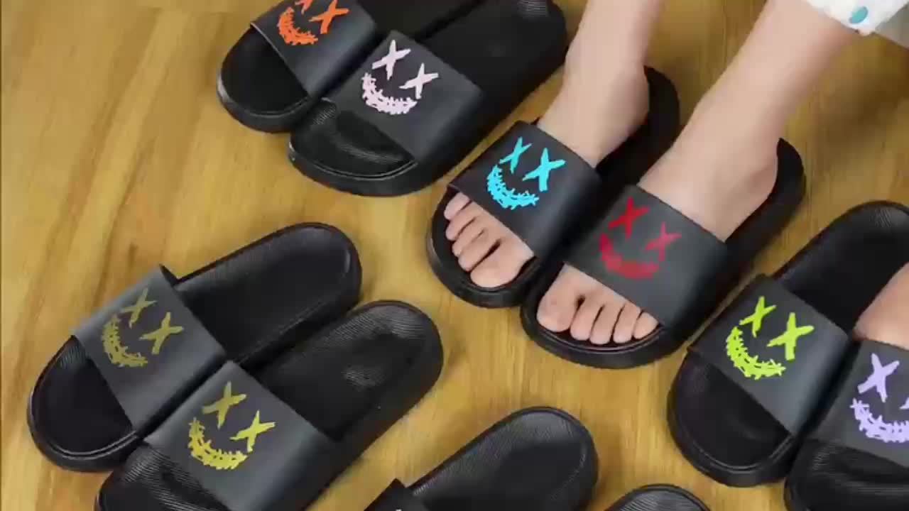 Men's Non-Slip Summer Slides - Lightweight, Comfortable Open Toe Slippers for Beach, Indoor & Outdoor Use